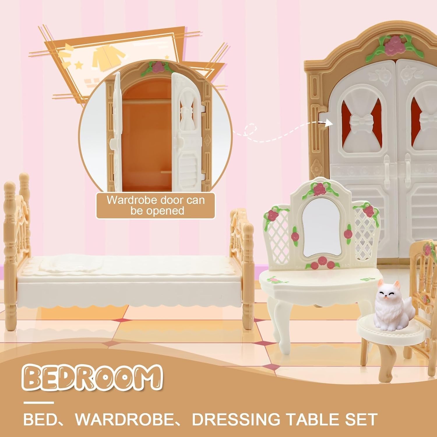 SwankyStyle 36Pcs living room miniatures for cozy scenes