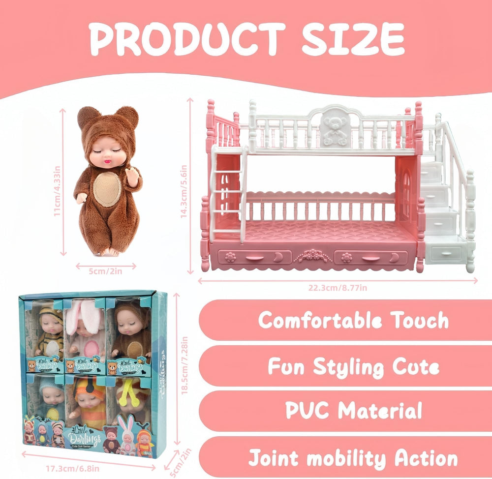 SwankyStyle animal clothes for dolls, easy mix-and-match outfits for imaginative scenes