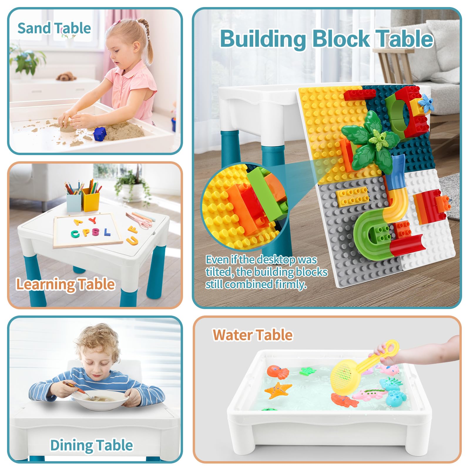 SWATOW Table Height Adjustable helps growing kids reach comfortably