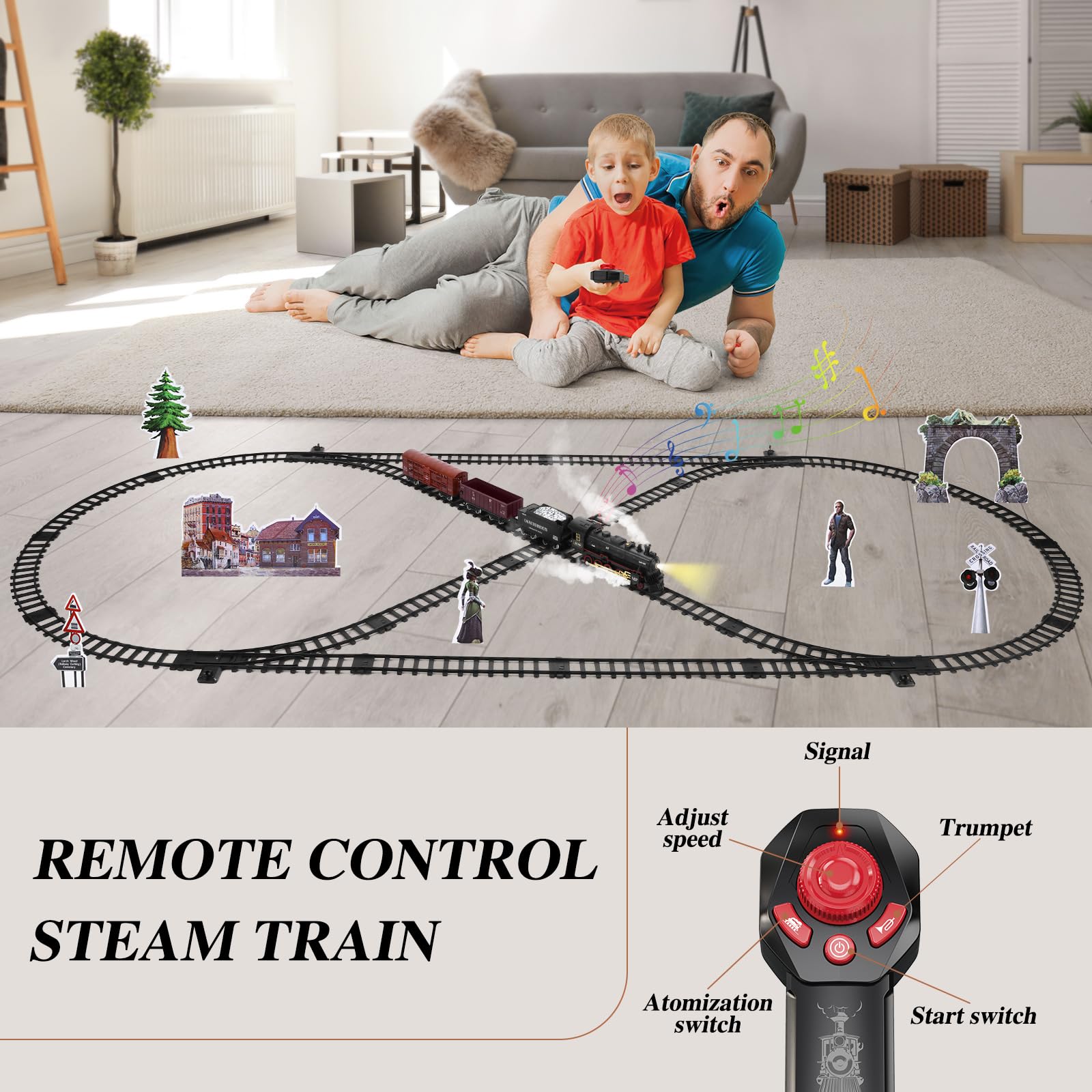 SWATOW coal car part of the classic railroad train for pretend cargo handling