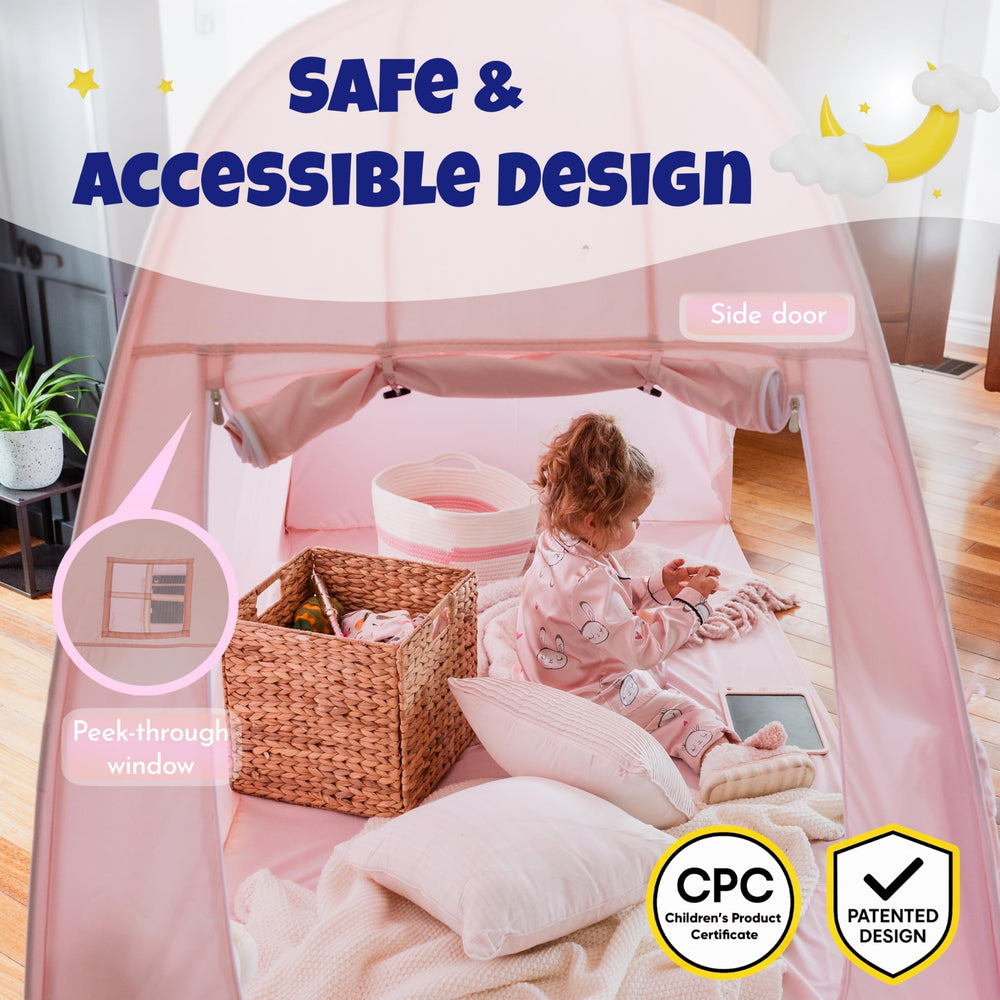 Sweet Cuddly Night bottle holder in unicorn tent for snacks