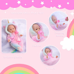 Pacifier accessory adds realism to pretend baby care.