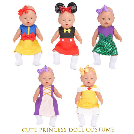 Sweet Dolly fashion mouse dress with headband, ideal for pretend play.