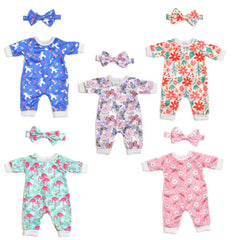 Sweet Dolly purple butterflies jumpsuit with headband for colorful dress-up