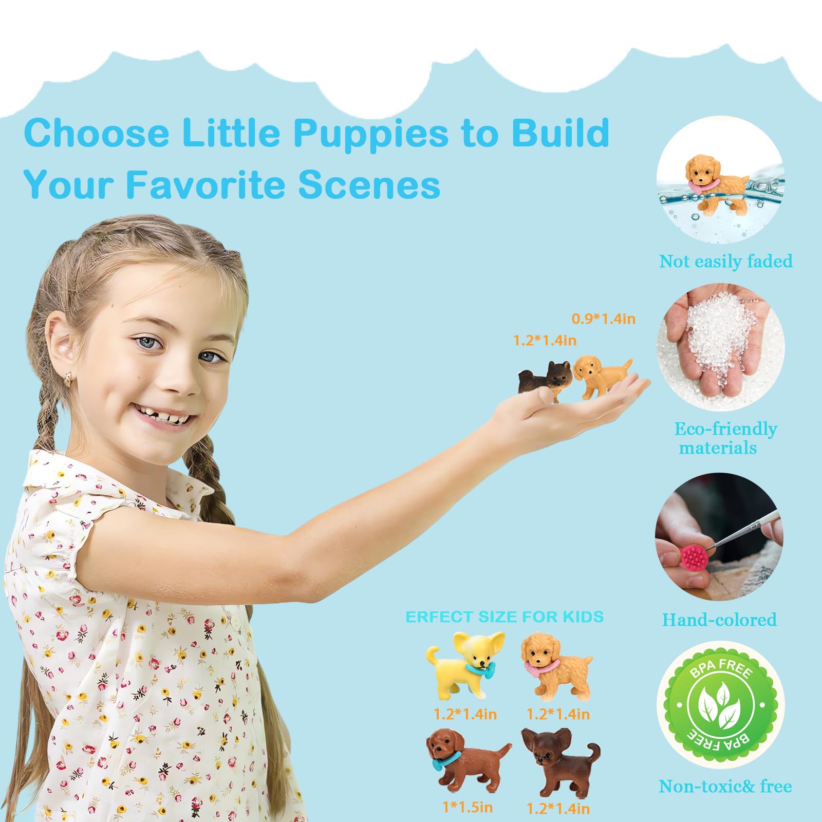 SweetAce assorted dogs and accessories spark creativity during pretend care