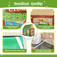 SweHouse Kids Play Tent roomy space provides easy toddler access and movement.