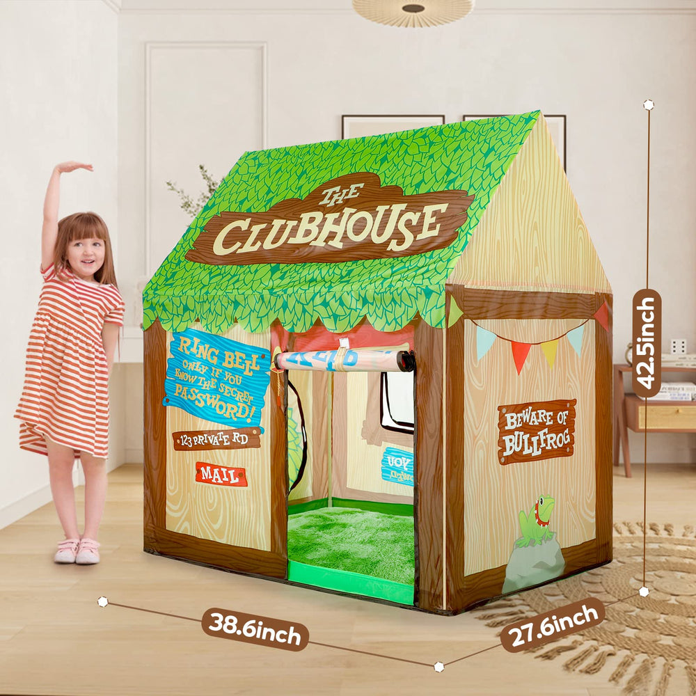 SweHouse Kids Play Tent waterproof roof keeps playtime comfy outdoors.