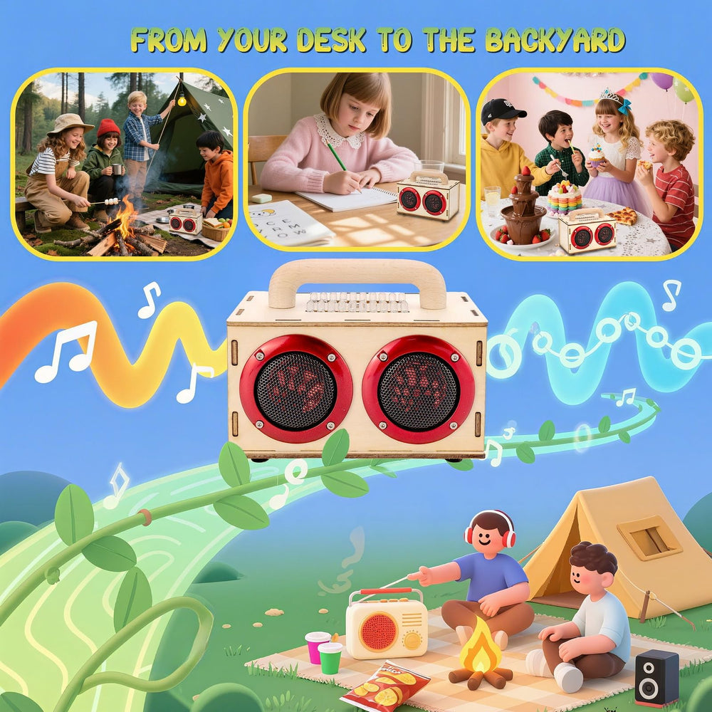 Swhmc LED lights pulse with music, creating dynamic mood lighting during playback