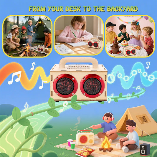 Swhmc LED lights pulse with music, creating dynamic mood lighting during playback