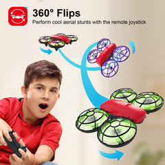 Swifsen drone's multicolor LEDs enhance nighttime play and visibility during flights.