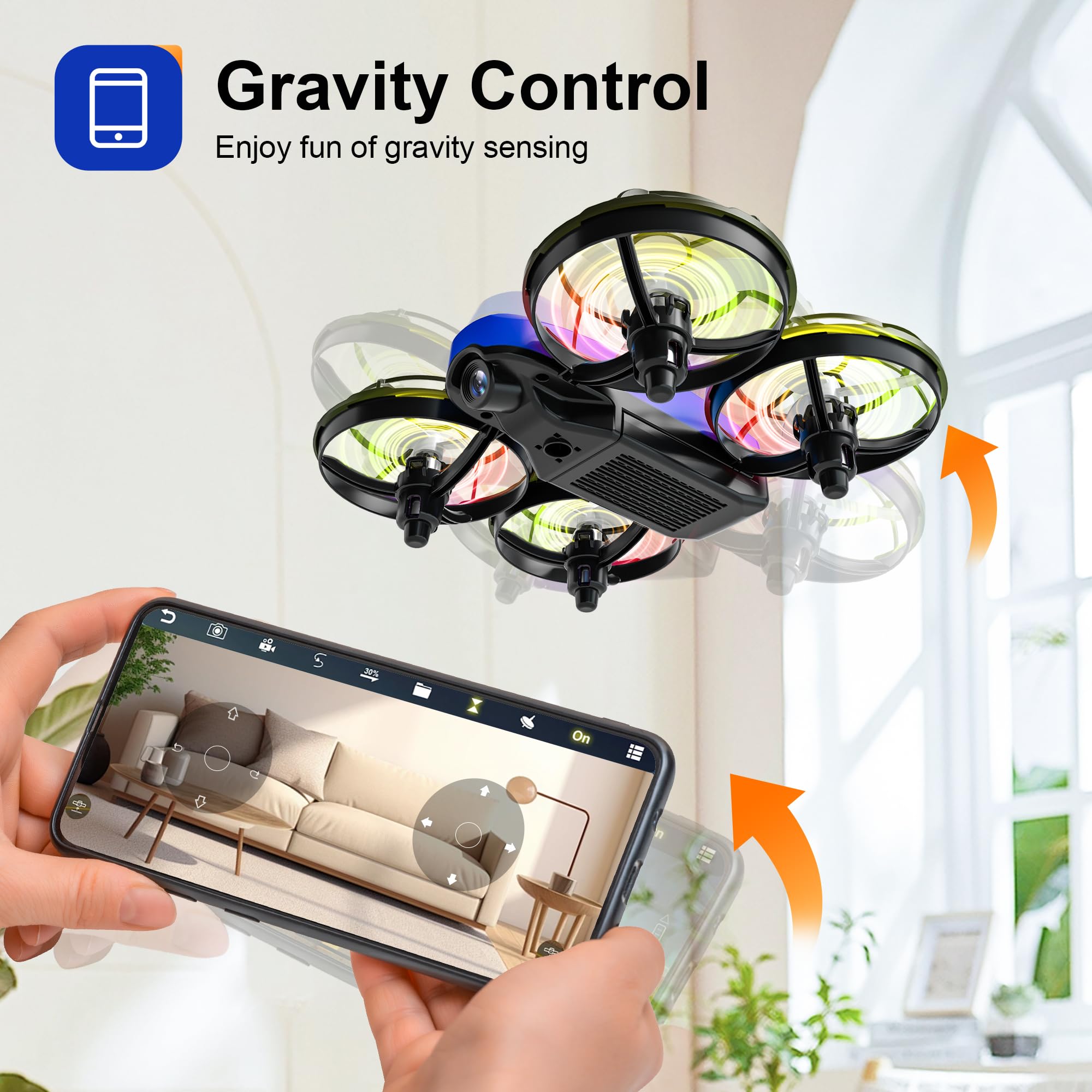 Swifsen Drones for Kids calibration helps re center after bumps