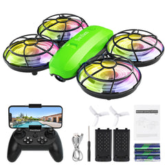 Swifsen Kids Drone with Camera—front view for easy indoor capture and play.
