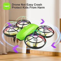 Swifsen Kids Drone one-key start promotes simple takeoffs for beginners.