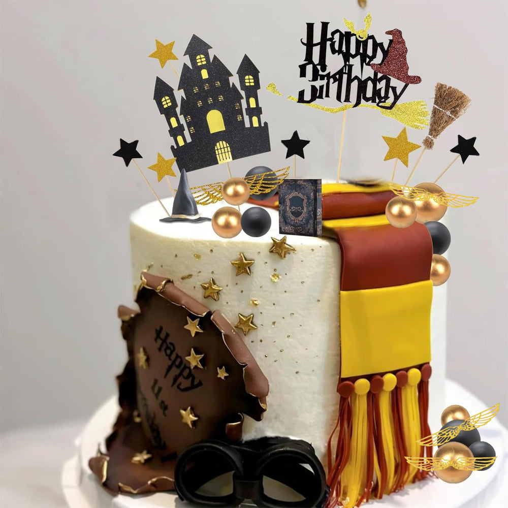 SWIMDOG glasses decor creates quirky wizard vibes on cupcakes