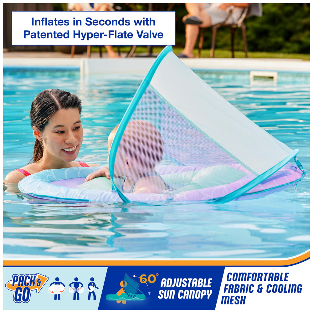 Hyper-Flate valve on SwimWays Baby Spring Float