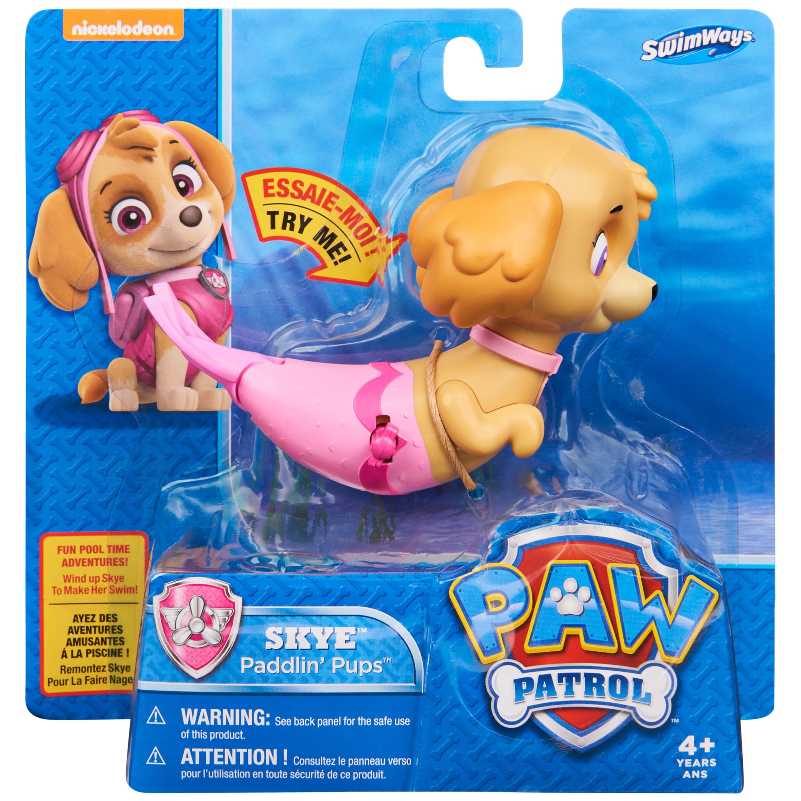 SwimWays Paw Patrol Paddlin' Pups packaging for gifting and party favors.