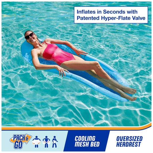 SwimWays Premium Hammock head pillow supports the neck while relaxing on water.