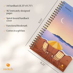 Switch Research Emotions Journal premium binding highlights quality and durability.
