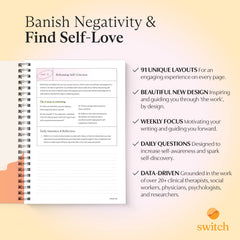 Switch Research Self-Love Journal bonus video content paired with prompts for deeper learning