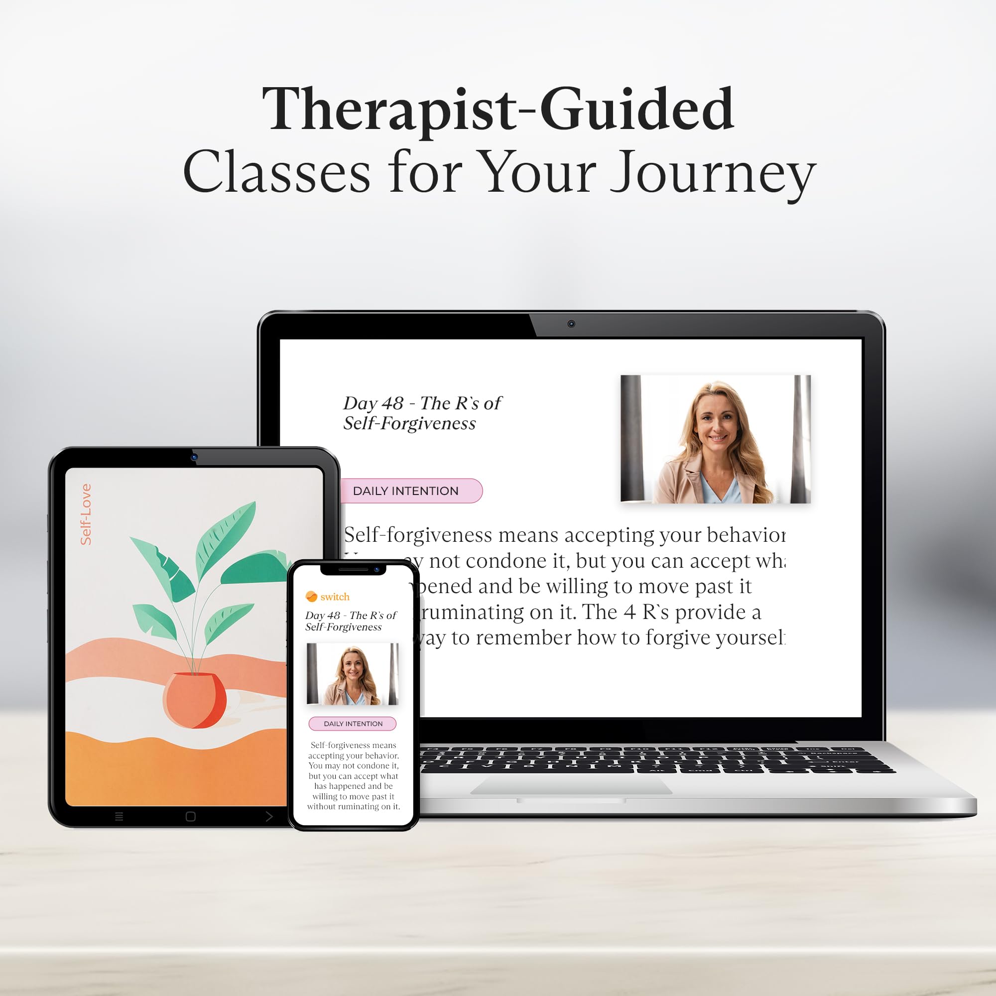 Switch Research Self-Love Journal gratitude practice page supports daily appreciation