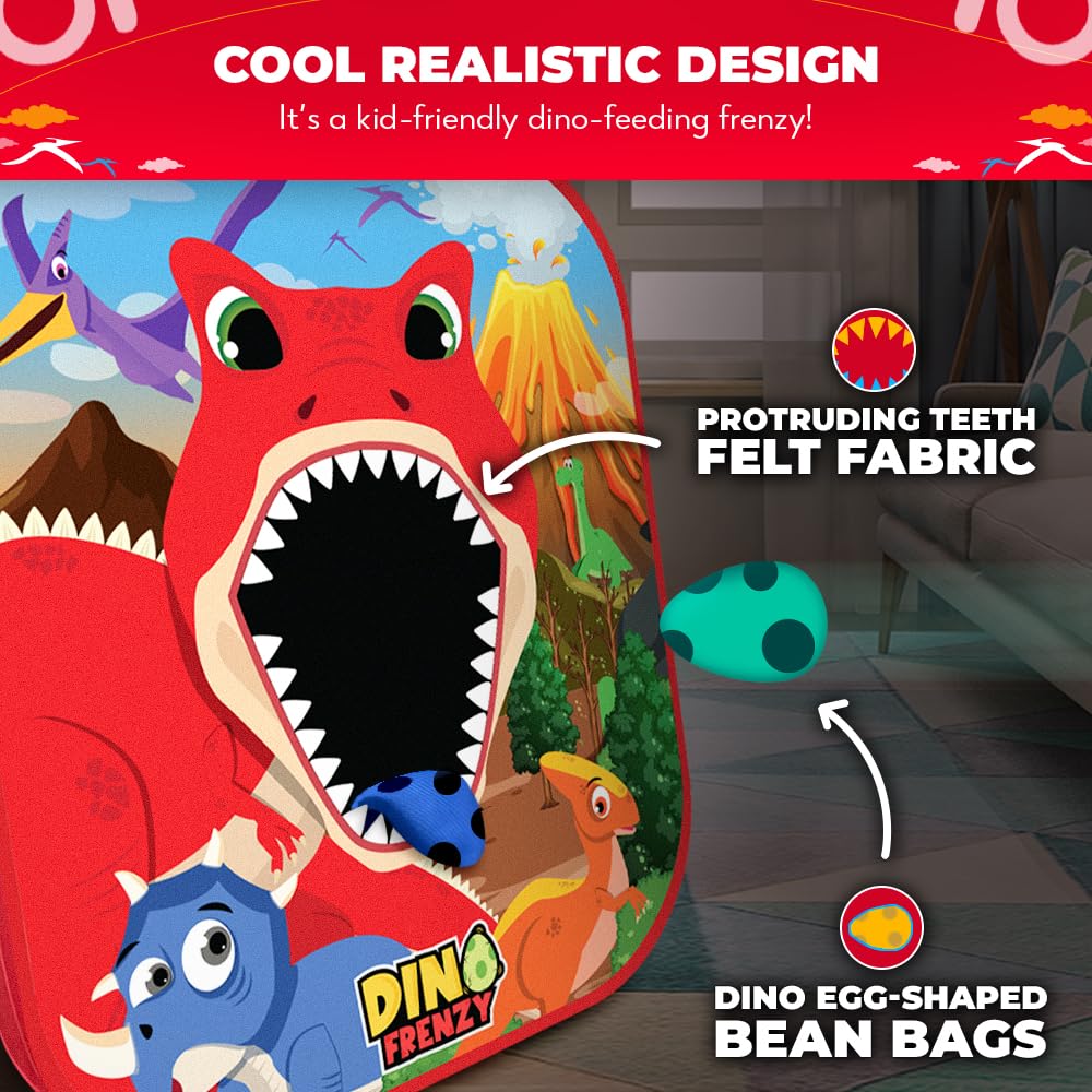 SWOOC Dino Frenzy compact backpack storage for on-the-go fun.