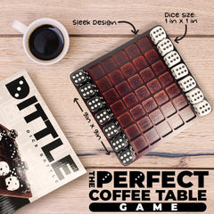 SWOOC Dittle Dice Battle wooden pieces enhance table decor and conversation.