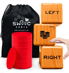SWOOC Games giant dice-oversized 3.5-inch for dramatic outdoor play.