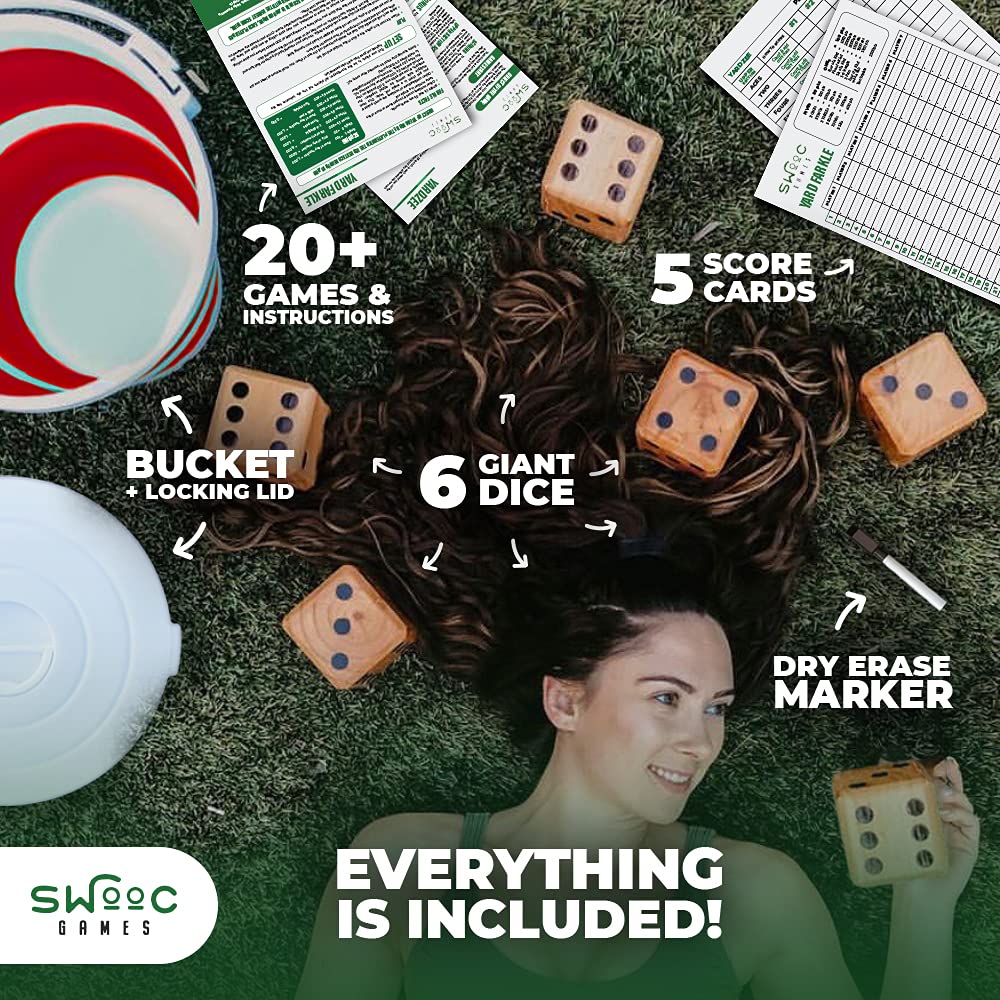 SWOOC outdoor yard game scene showing family playing poolside.