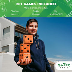 SWOOC Yardzee outdoor-friendly design suits patio, beach, and camp games.