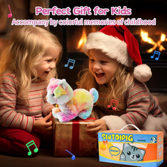 SWTOIPIG plush kitten quick setup with battery access for playtime