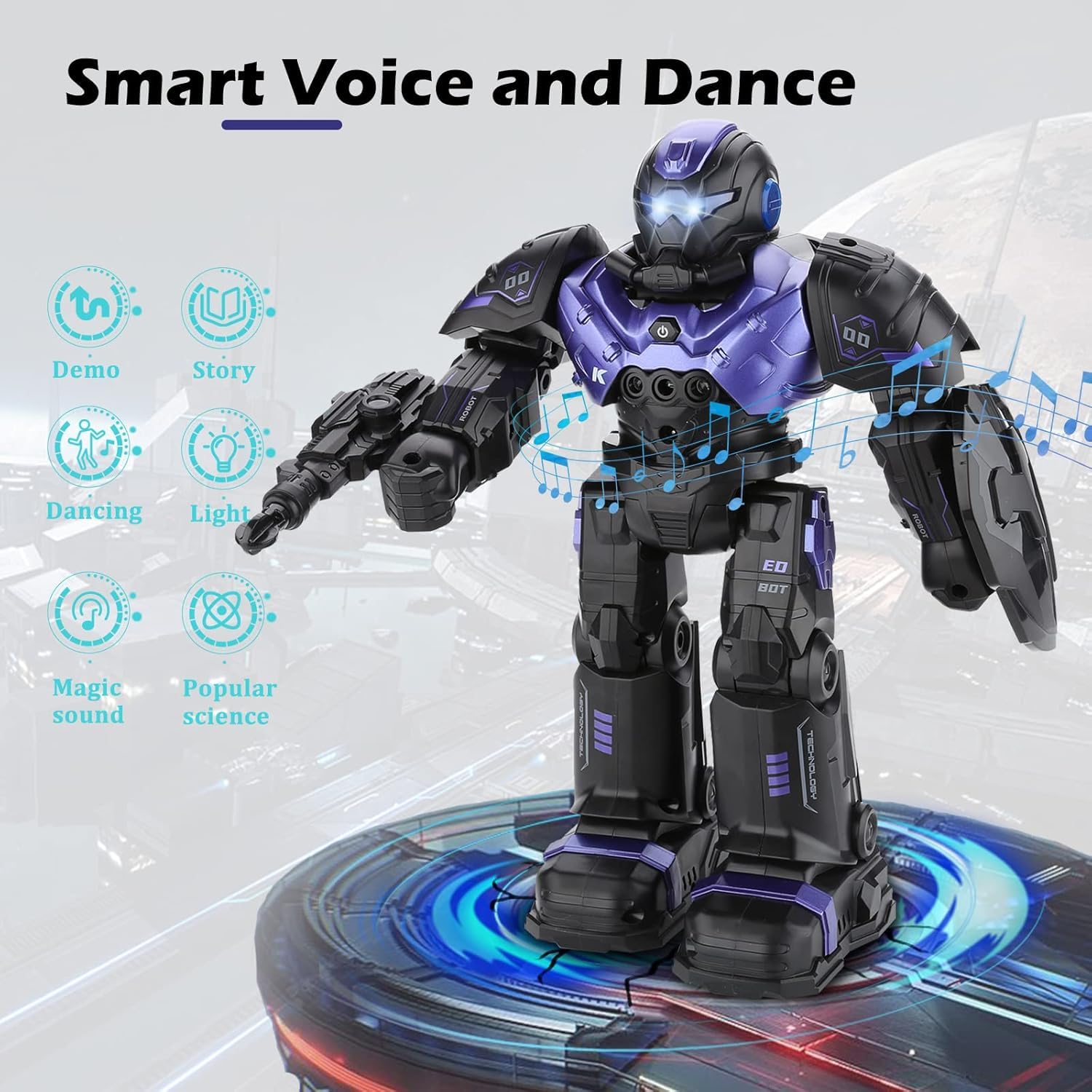 SWTOIPIG RC robot supports up to 50 programmable movements for learning logic.