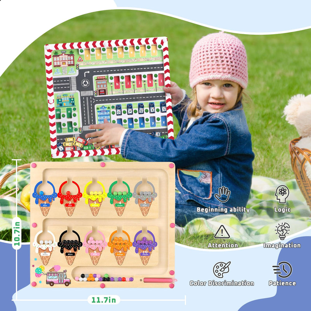 Syahro preschool learning activities kit enhances counting colors and early literacy