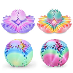 Sybedu GearBall Spin Toy multicolor front view for tactile engagement and stress relief