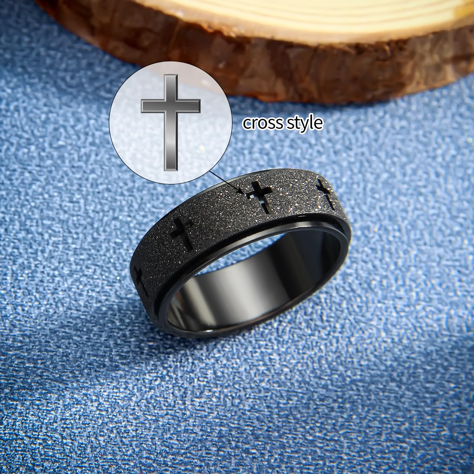 SYDNFZY 8mm spinner mechanism detail integrated into the band.