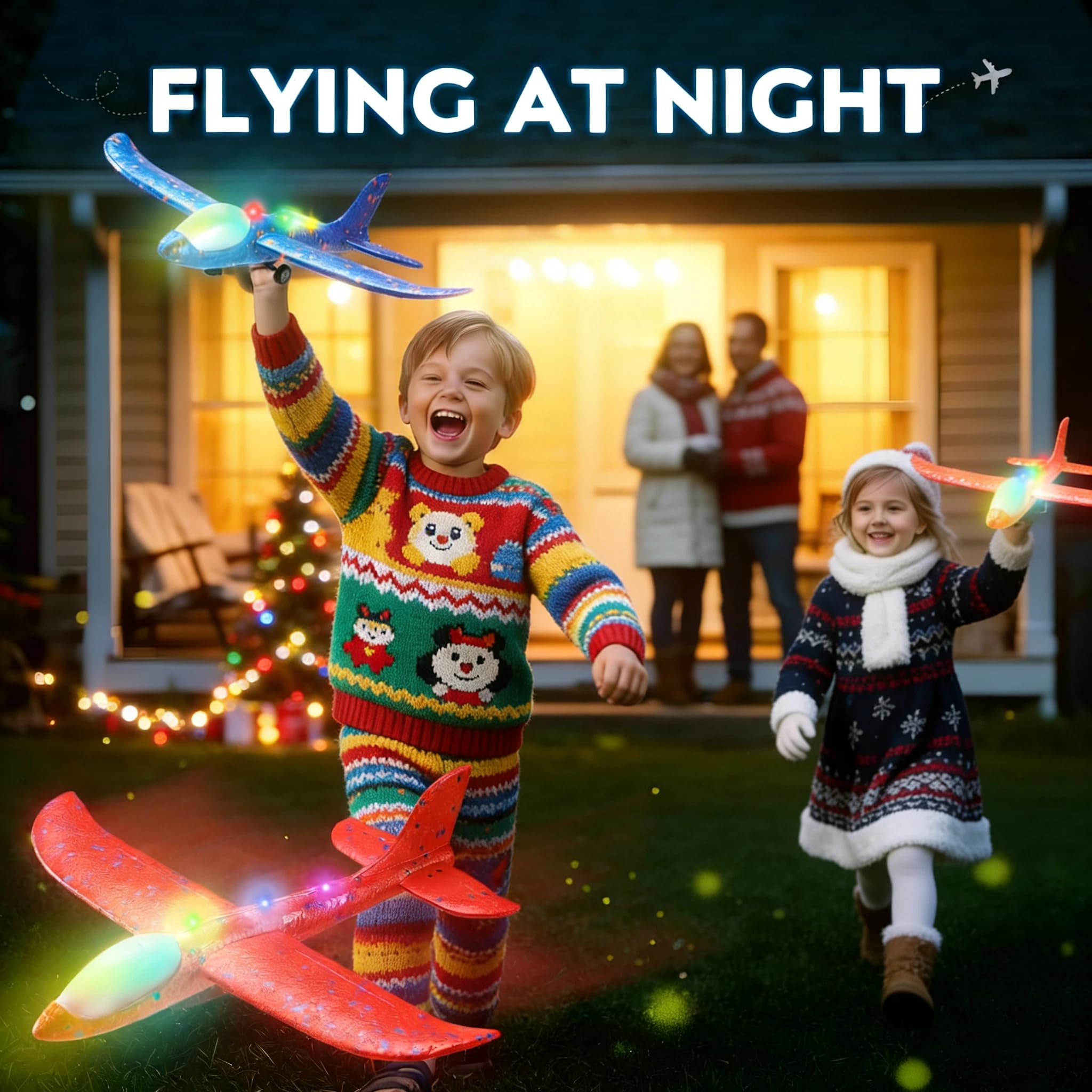 Three-pack SYHLN planes made of safe foam for kids.