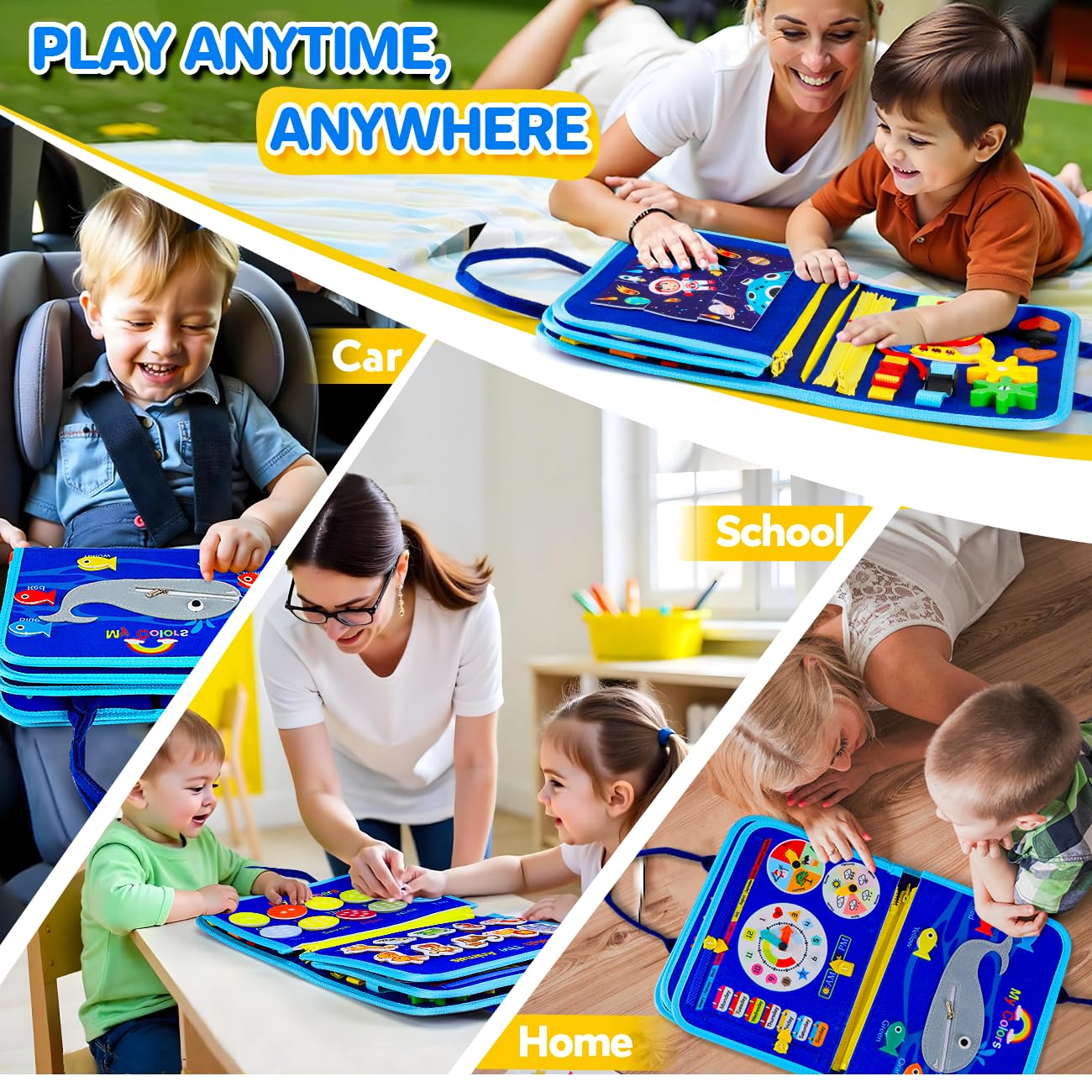SYHLN portable busy board design makes travel quiet and interactive on flights