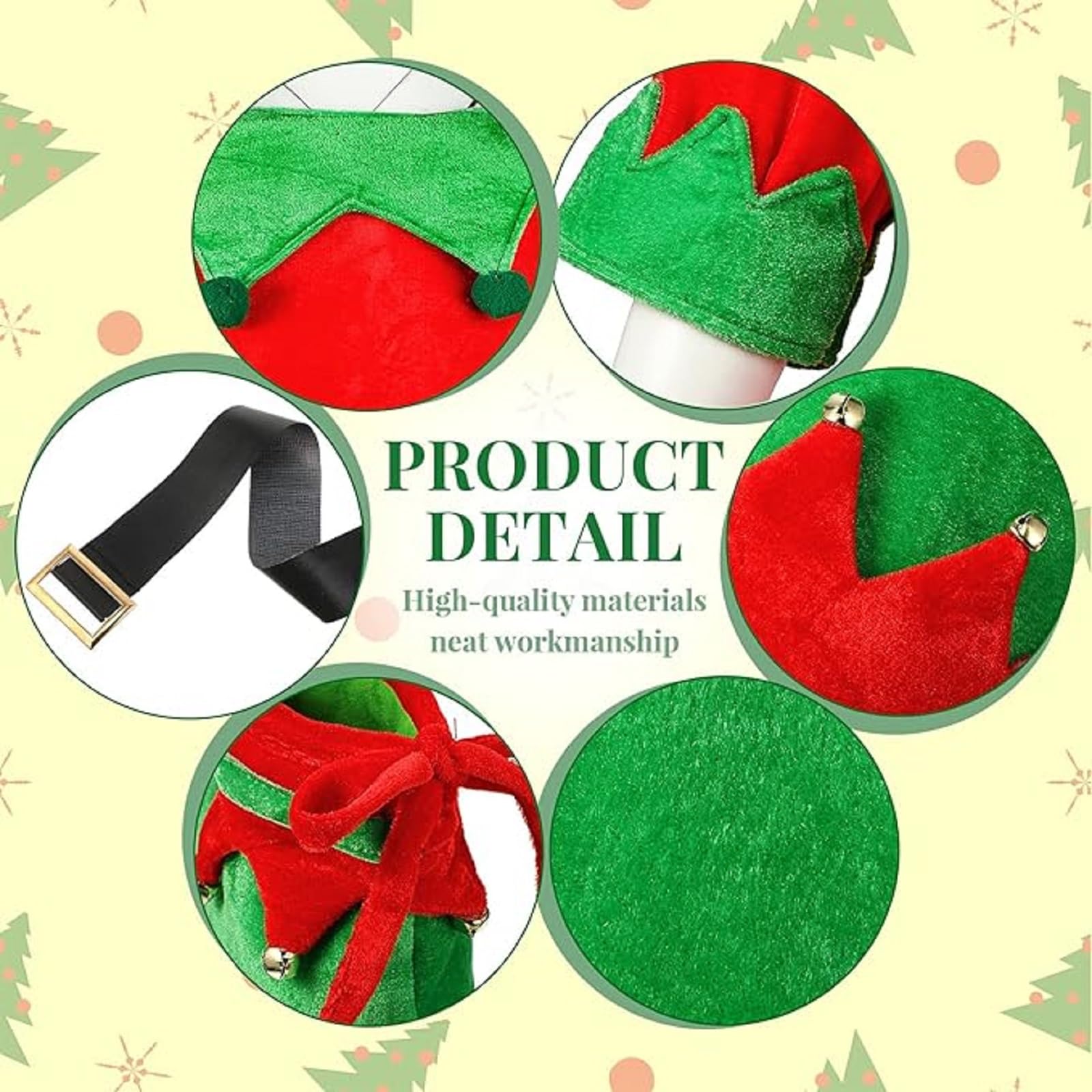 Syhood elf belt ties the outfit together for a polished finish