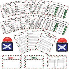 Syhood Christmas Feud game set enhances festive gatherings with ready-to-go cards.