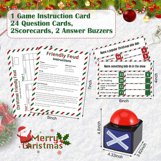 Syhood two-buzzers provide quick buzz-in cues for organized play.