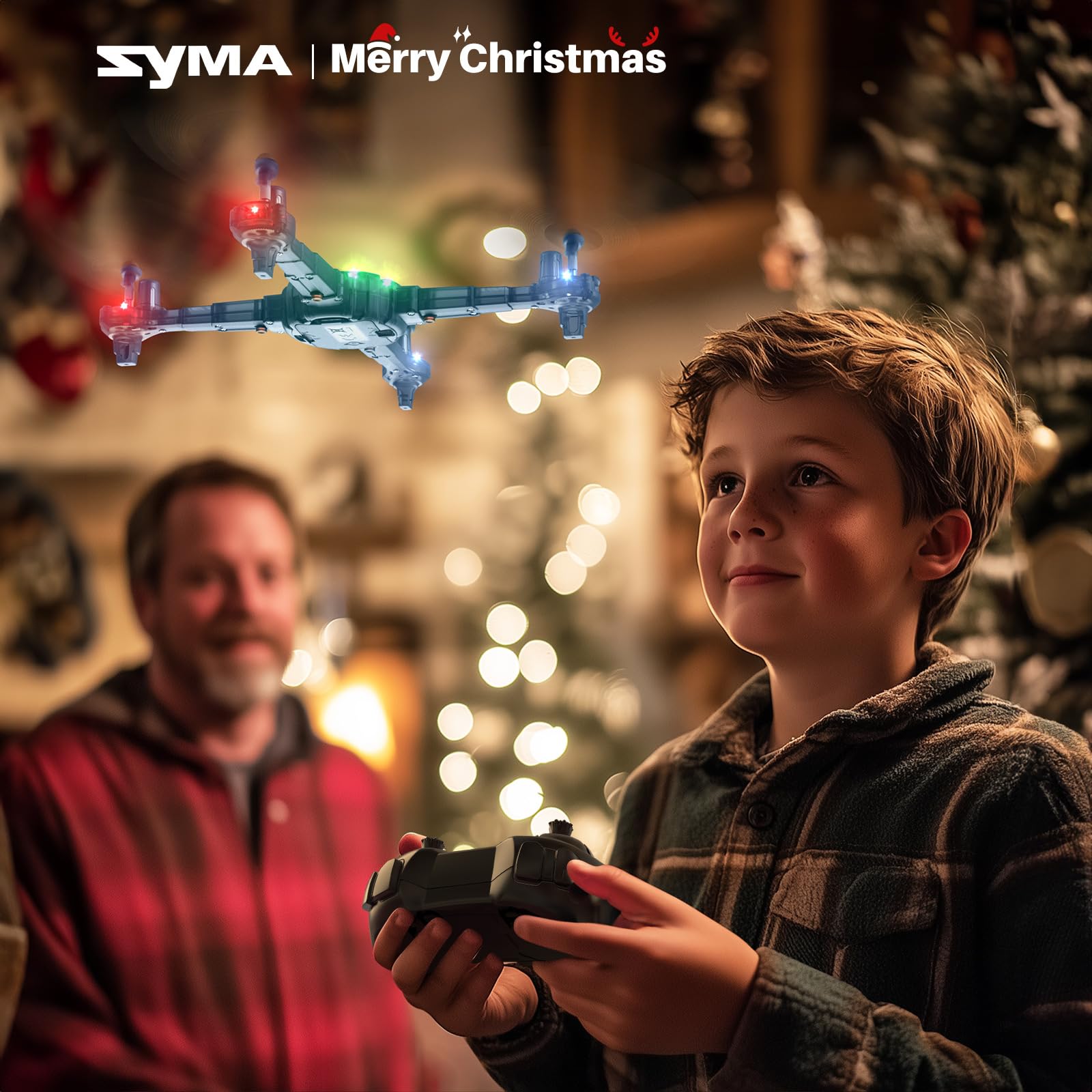 SYMA mini drone with two batteries for longer play sessions