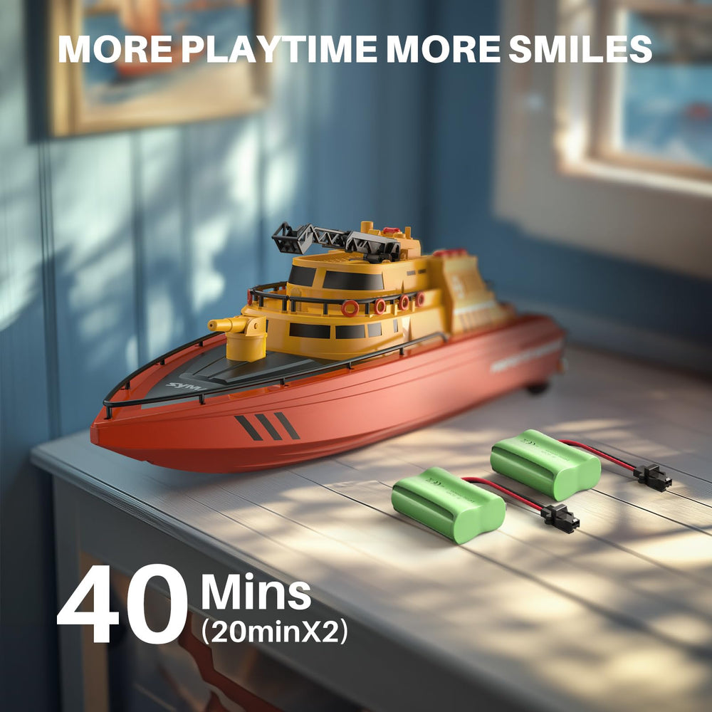 SYMA Q14 low battery warning indicator for safer boating