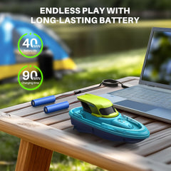 164-foot control range for flexible pool racing and maneuverability.