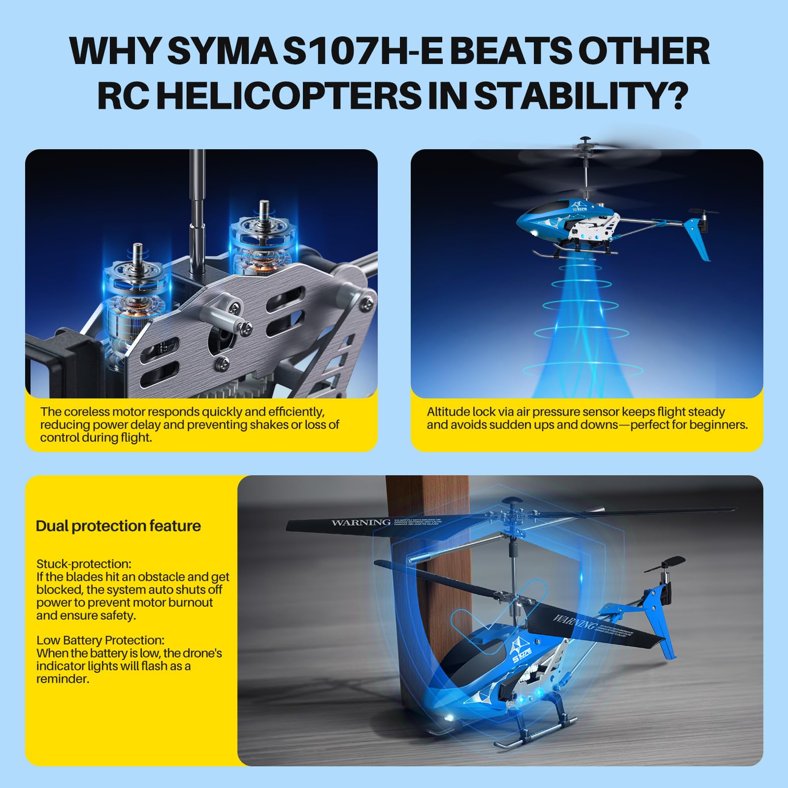 SYMA S107H-E gift idea for birthdays and holidays.
