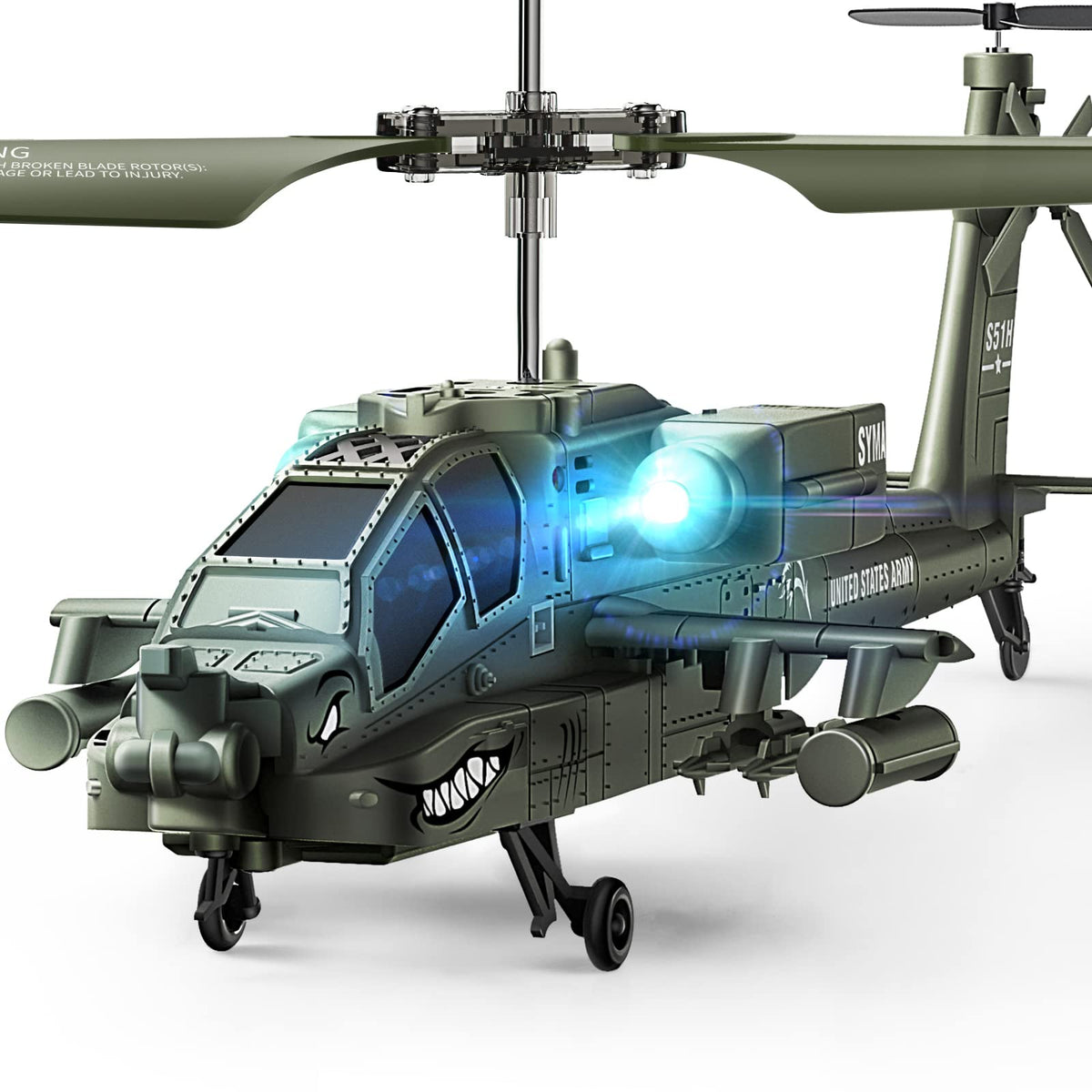 SYMA S51H remote-control helicopter front view for indoor flight excitement