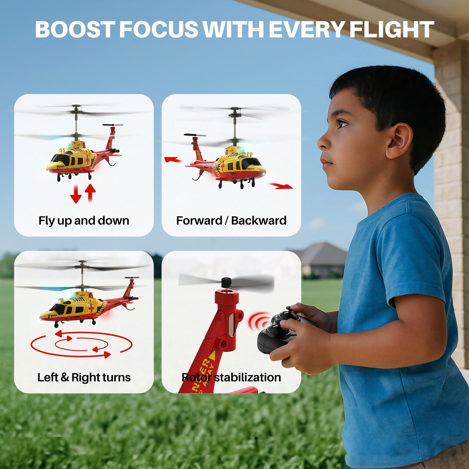 SYMA S53H low battery alert helps you land safely
