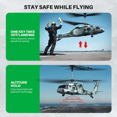 SYMA S54H upgraded protection system provides safer play and durability.
