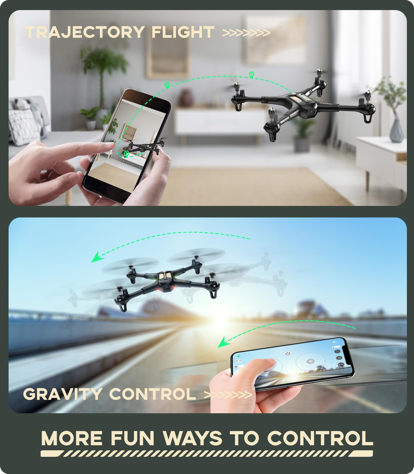 SYMA X600W altitude hold keeps height steady for smooth shots.