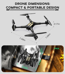 SYMA X600W features two batteries for extended flight time up to 24 minutes.