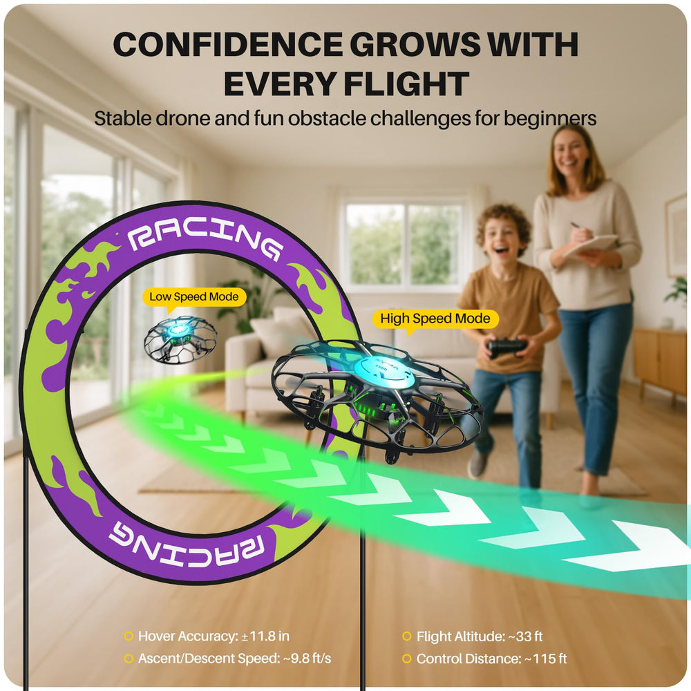 SYMA X660 rotary ascent feature supports smooth climbs and dramatic aerial moves.