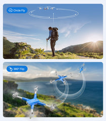SYMA X800W 360-degree flips for dynamic aerial tricks.
